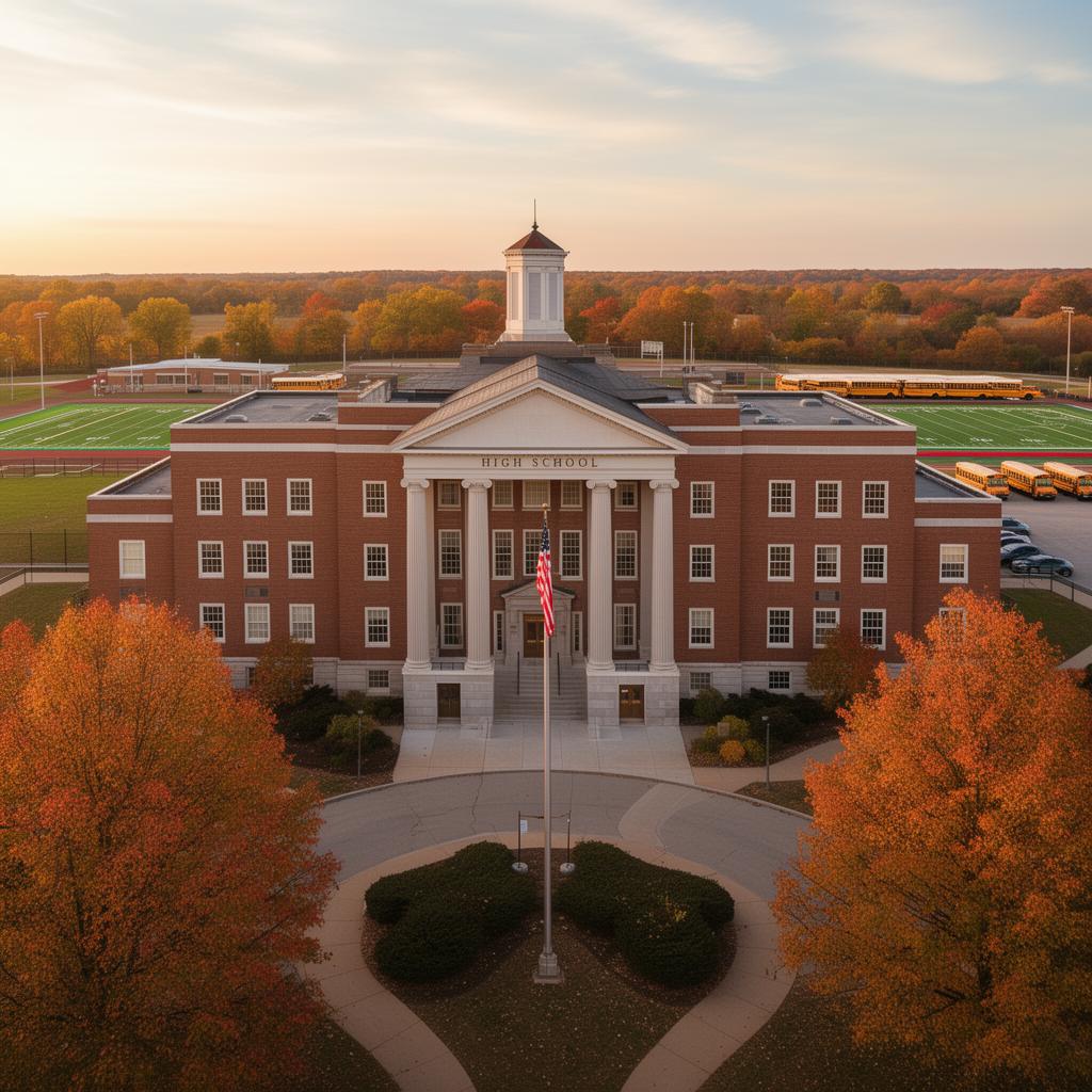 High School school building in the United States
